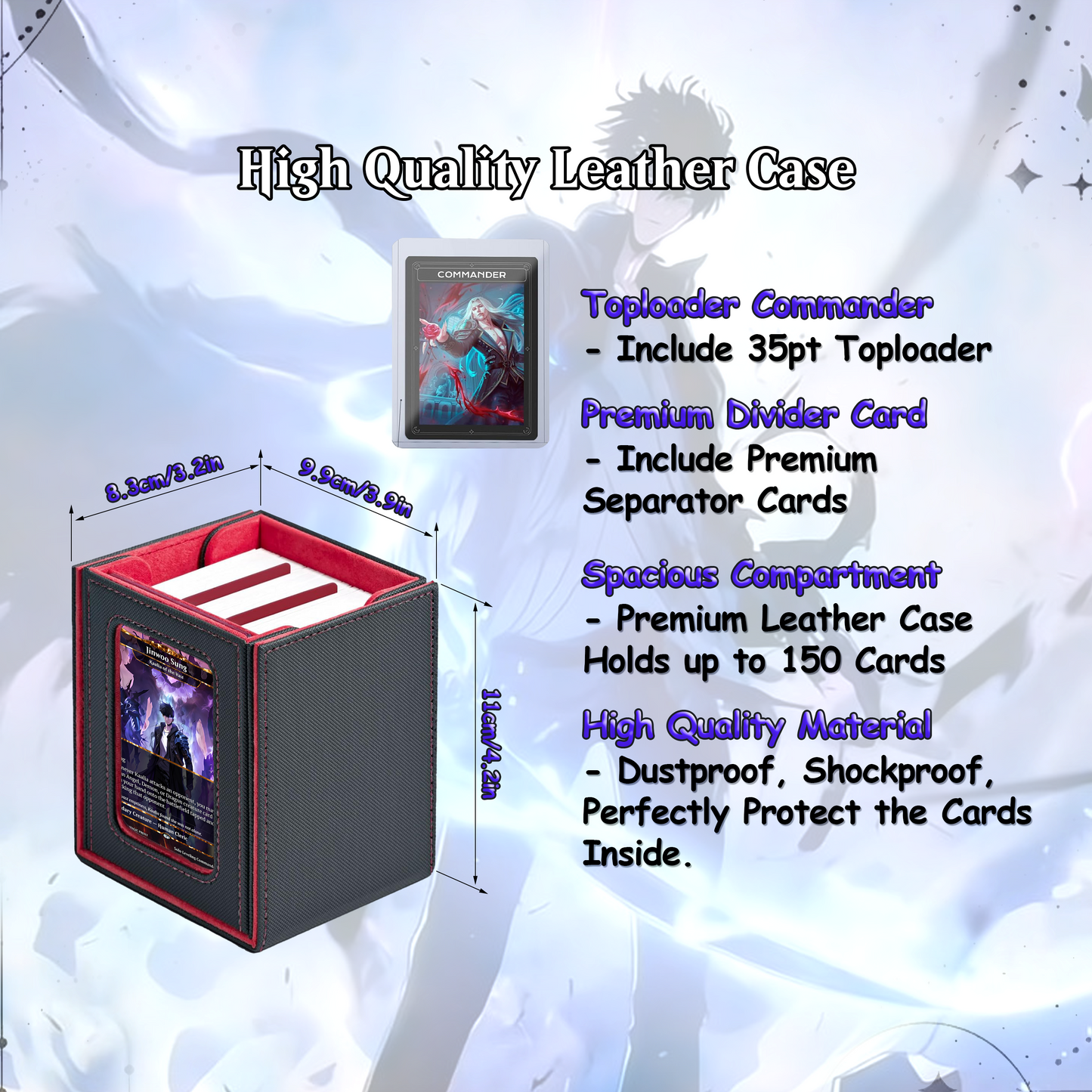 Solo Leveling Commander Deck • Solo Leveling Proxy Card • Custom Mtg Proxies • Mtg Proxy • Mtg Deck Box