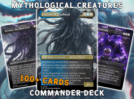 Mythological Creatures MTG Deck - Captain N'ghathrod EDH | Premium Deck | Custom Competitive 100+ Cards