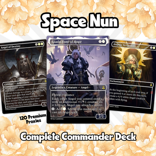 Heaven’s Wrath – Giada’s Space Nun Angel Crusade | Custom EDH Commander Deck