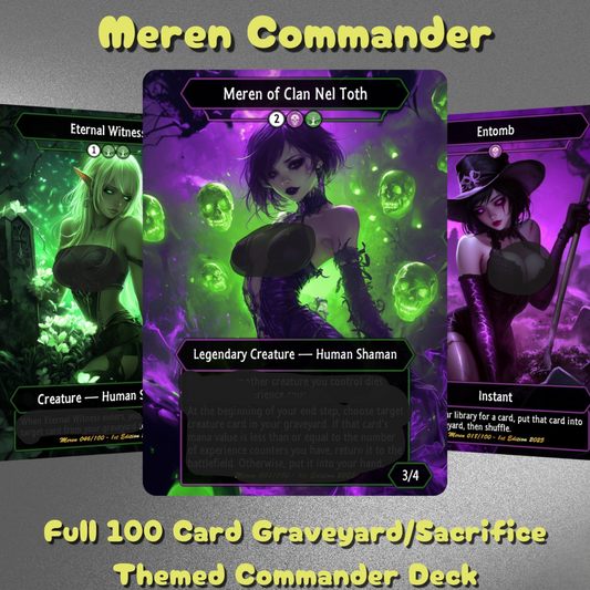Meren Commander Graveyard Deck – Custom Cards for Casual Play
