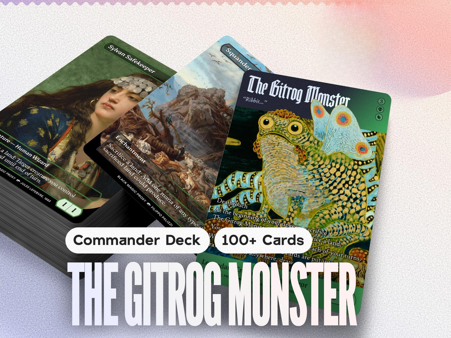 The Gitrog Monster cEDH Commander Deck — 100+ Custom Art Playtest Cards for Commander EDH
