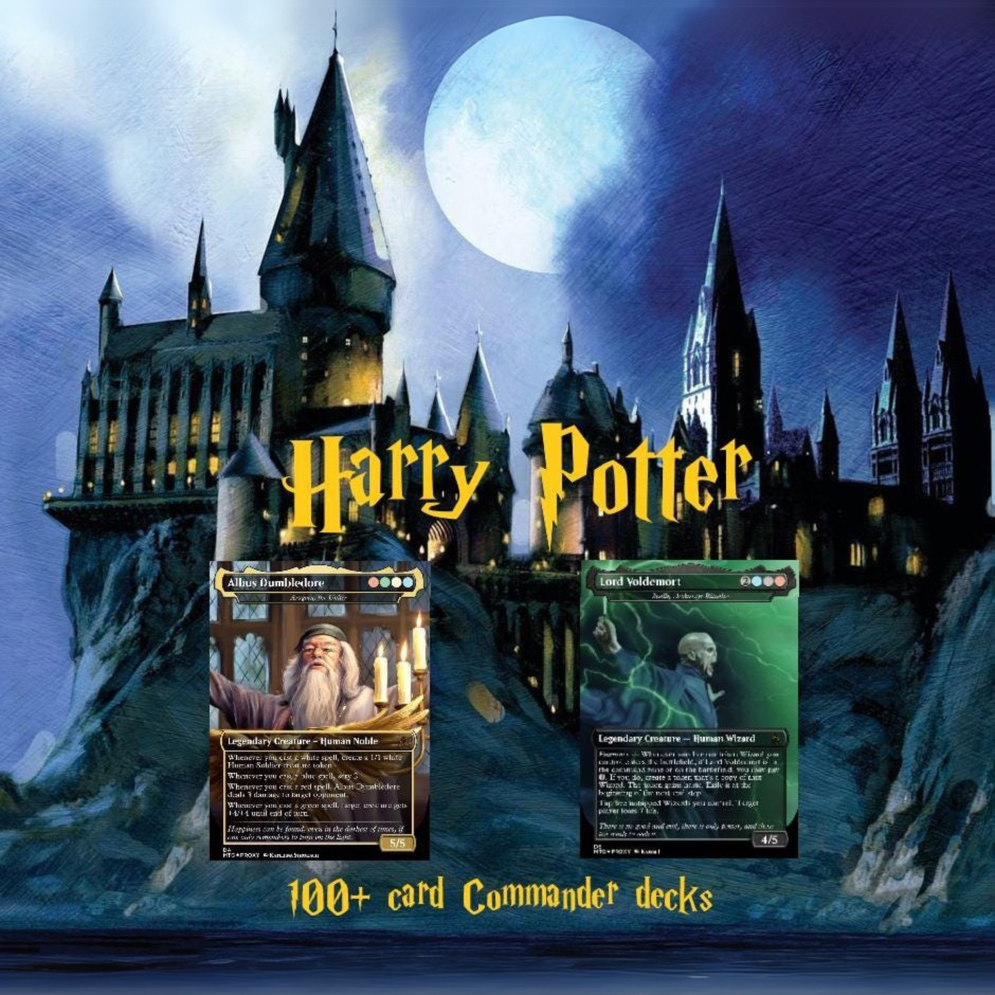 Harry Potter Dumbledore's Army MTG Commander Deck - Complete Custom EDH Deck Magic Proxy Cards Proxies Complete