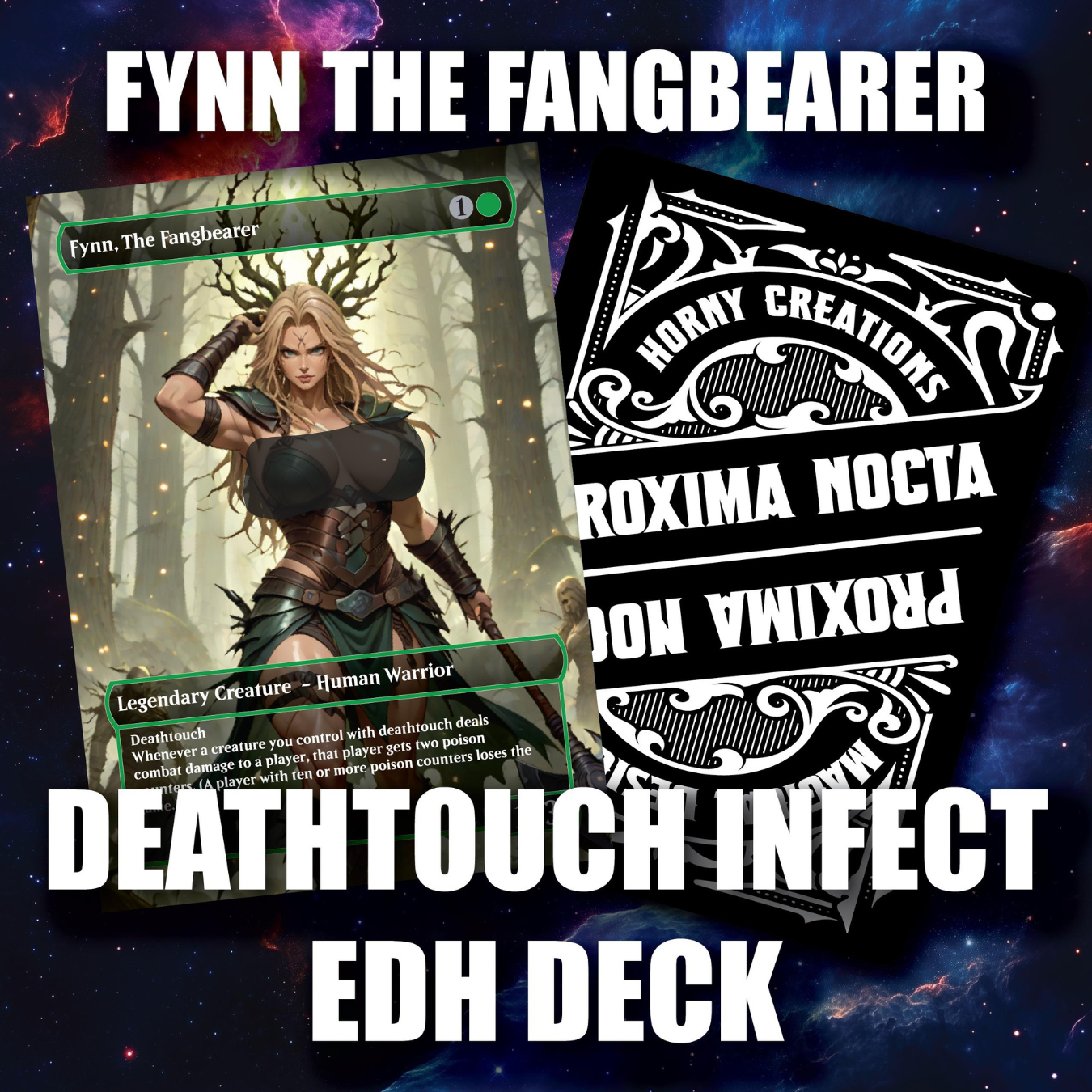 Conquer with Poison & Passion! | Custom Proxy MTG EDH Deck – Fynn, the Fangbearer | Sexy Viking Art