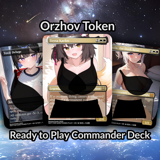 Orzhov Token Anime Style Waifu Tribal Commander Deck Special Edition Custom Proxy Deck Art For EDH High Quality Cards 108 Cards