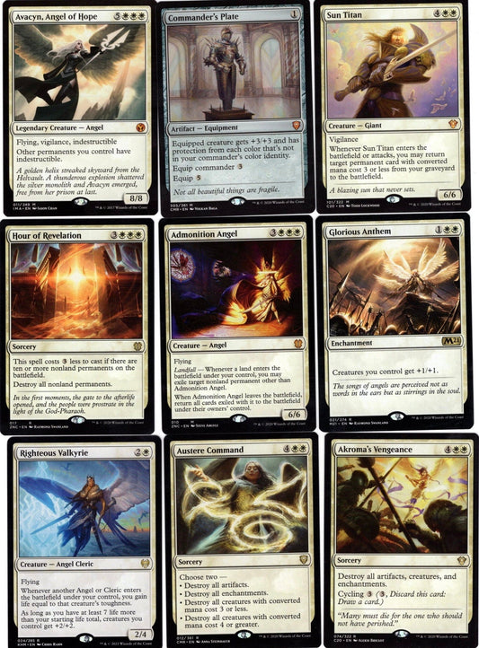 INDESTRUCTIBLE ANGELS-100 card MTG Deck-Commander-Magic the Gathering-Avacyn-Ready to Play