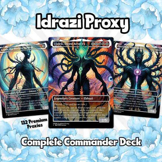 Eldrazi Proxy Deck Ulalek Abstract 100 Cards + Sideboard + Tokens | Premium Quality Custom MTG Proxies for EDH Commander