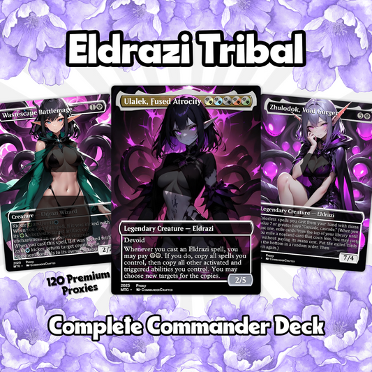 Eldrazi Tribal Commander Deck Ulalek, fused atrocity Complete EDH Deck Proxy Deck