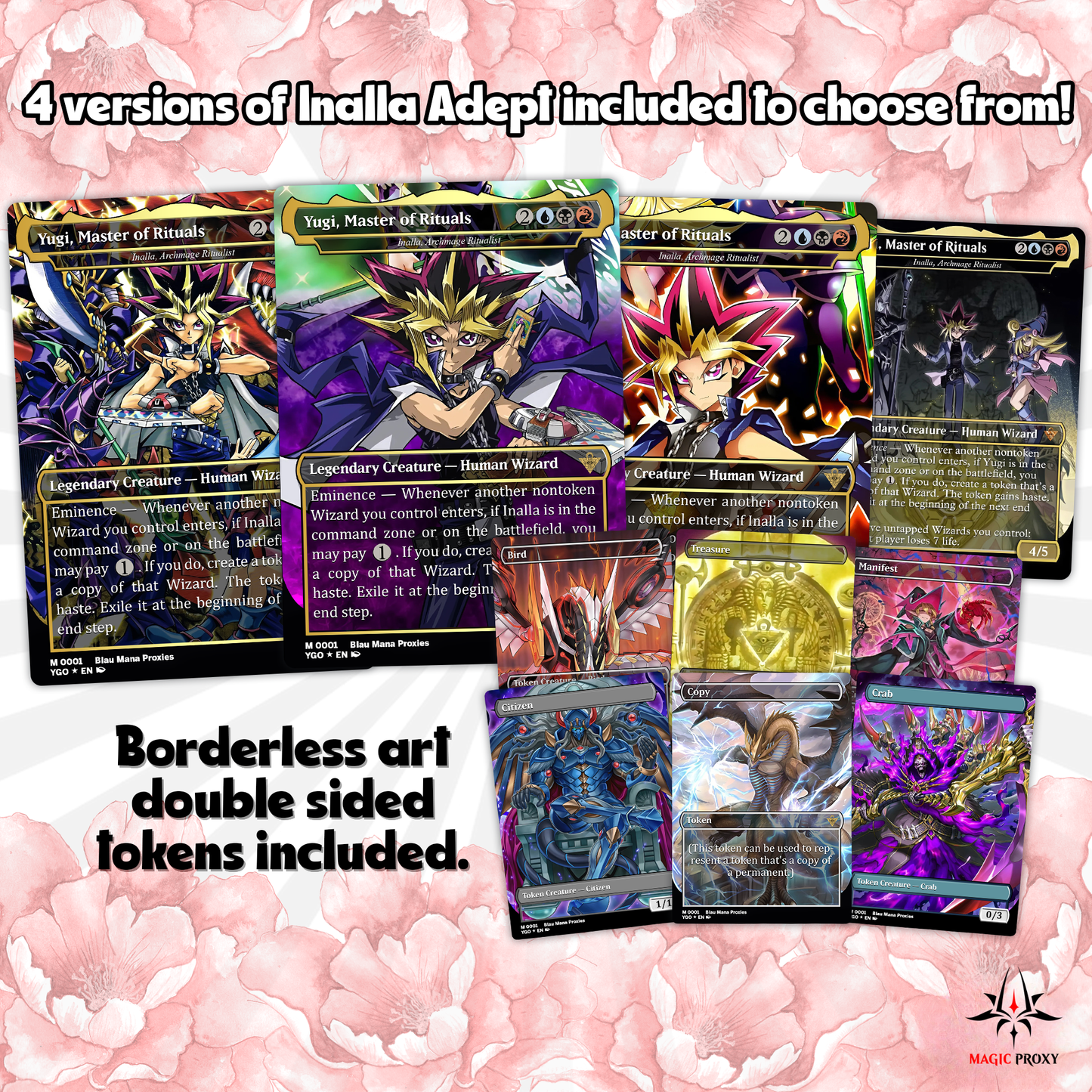 Yu-Gi-Oh MTG EDH Commander Proxy Deck - Dark Magic! - Wizards - 100 Cards, 8 Tokens - Magic - Gathering - Yugioh - Proxies - Orica