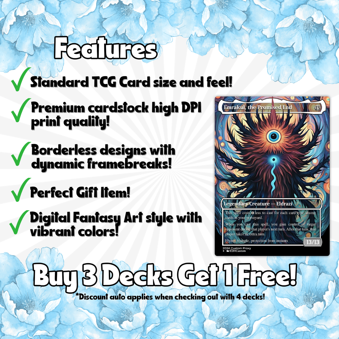 Eldrazi Proxy Deck Ulalek Abstract 100 Cards + Sideboard + Tokens | Premium Quality Custom MTG Proxies for EDH Commander