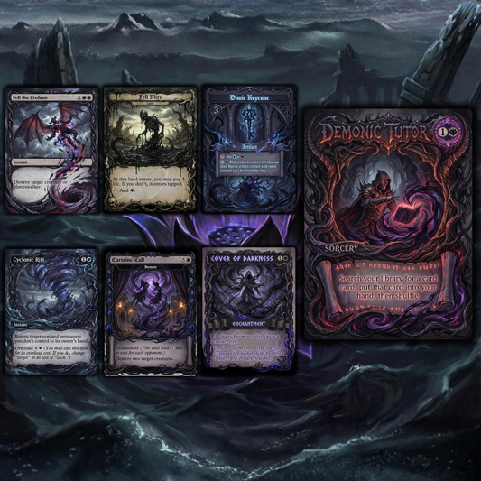 Horror Tribal Theme / Captain N'ghathrod Commander Deck / Premium Paper Proxy Deck / 110 cards + tokens / Horror Mill Theme Bracket 4 EDH Magic Deck