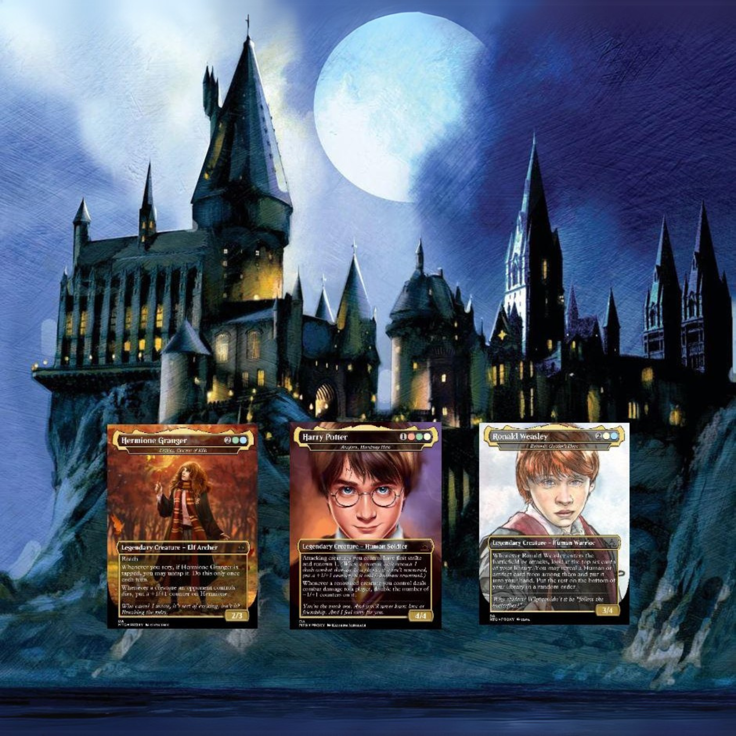 Harry Potter Dumbledore's Army MTG Commander Deck - Complete Custom EDH Deck Magic Proxy Cards Proxies Complete