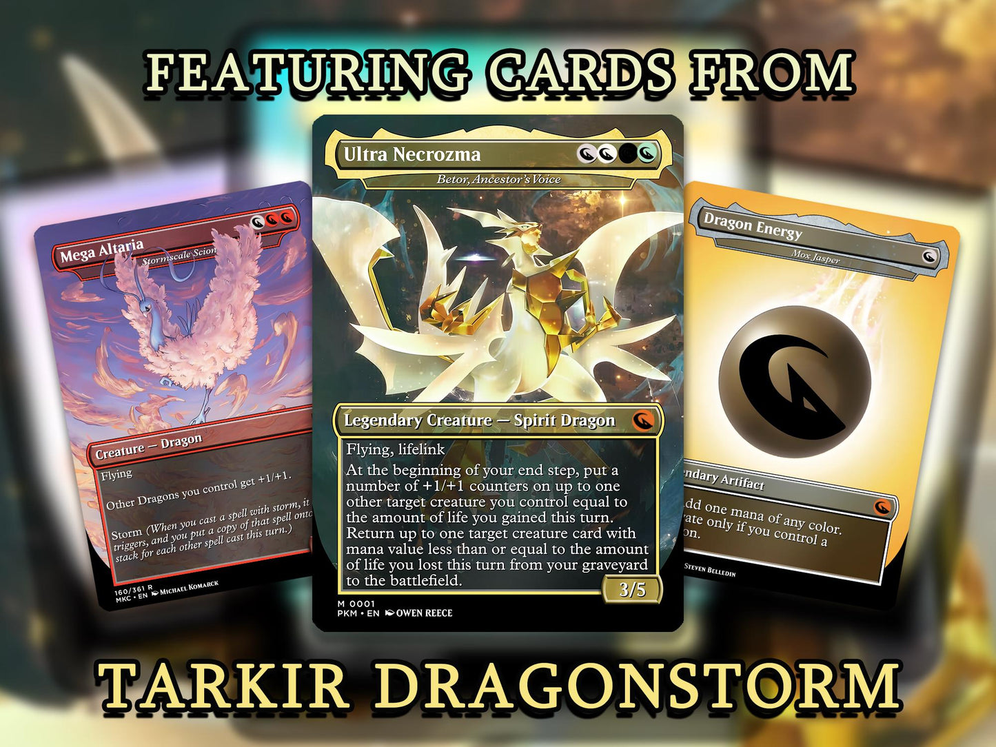 The Ur-Dragon EDH Proxy Deck - P.o.k.é.m.o.n Art, T.a.r.k.i.r Dragonstor.m, Dragon Tribal Commander