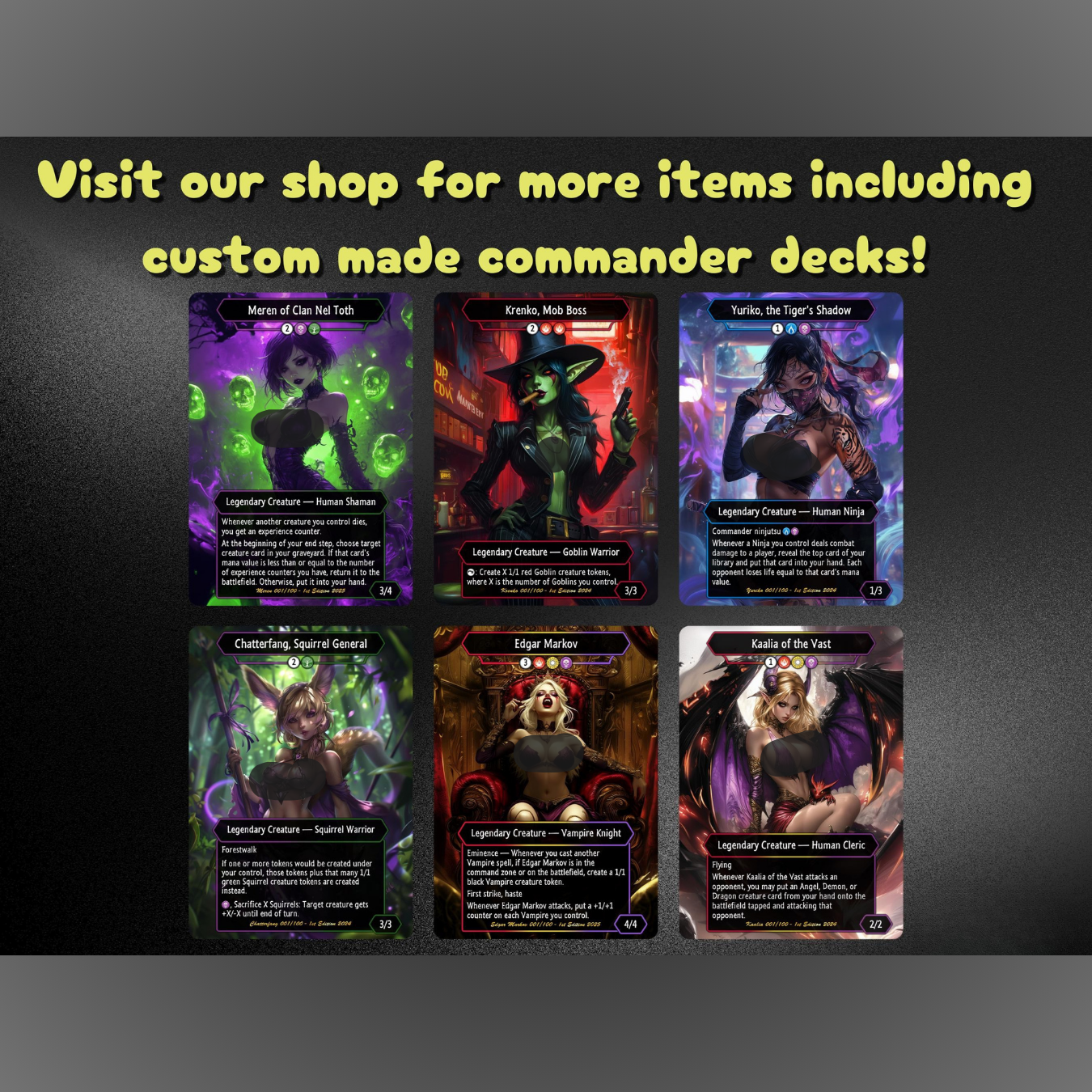 Chatterfang Commander Squirrel Deck – Custom Cards for Casual Play