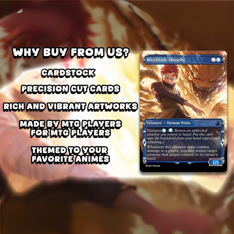 N.a.r.u.t.o N.i.n.j.a Commander Deck – Y.u.r.i.k.o R.e.i.m.a.g.i.n.e.d | F.a.s.t & S.n.e.a.k.y N.i.n.j.u.t.s.u EDH P.r.o.x.y