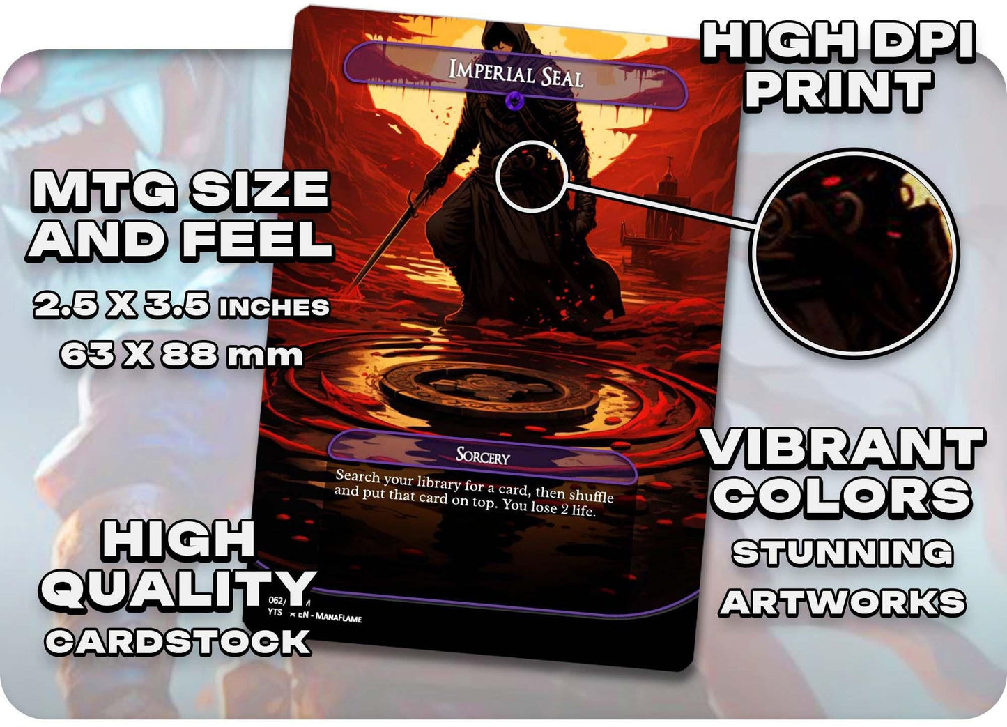 Yuriko Ninja Tribal - 100 Proxy Cards - Commander EDH Deck - High Quality Altered Cards - Full ManaFlame Deck