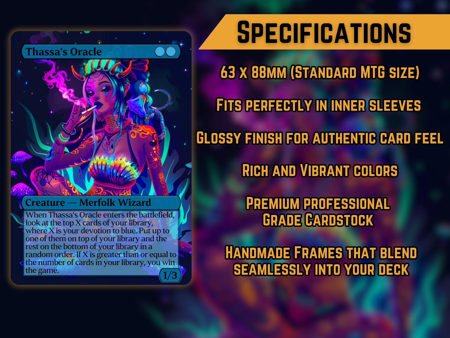 105 Card Commander Staples Super Mega Bundle - Gift - All 5xColors -Unique Full-art Custom Magic proxies-High Quality Cards for your decks!