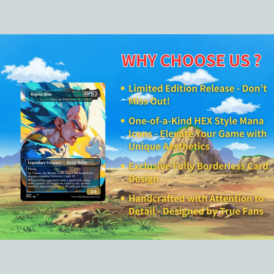 Dragon Ball Commander Deck • Dragon Ball Proxy Deck • M.t.g Commander Deck • Custom M.T.G card • Magic Proxies • Son Goku • M.t.g Deck Box