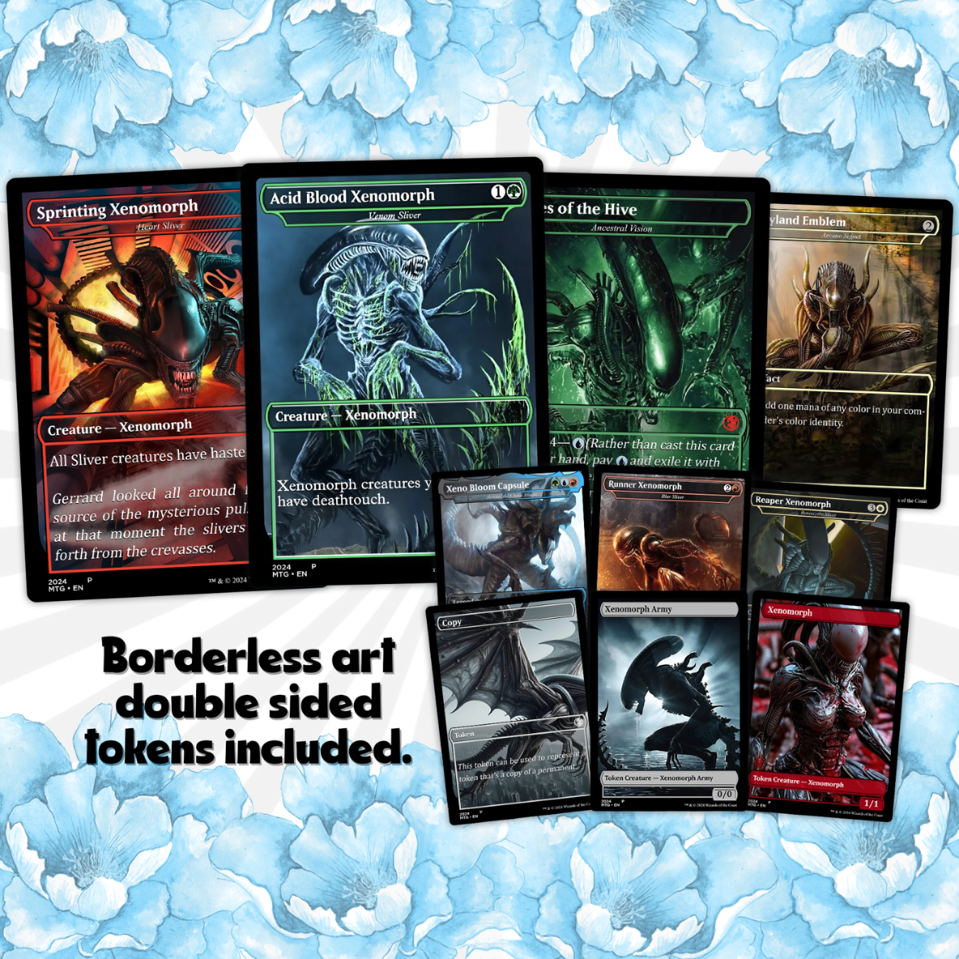 Alien Commander Deck • Alien Mtg Proxy Deck • Mtg Commander Deck • Custom MTG card • Magic The Gathering • Mtg Proxy Commander