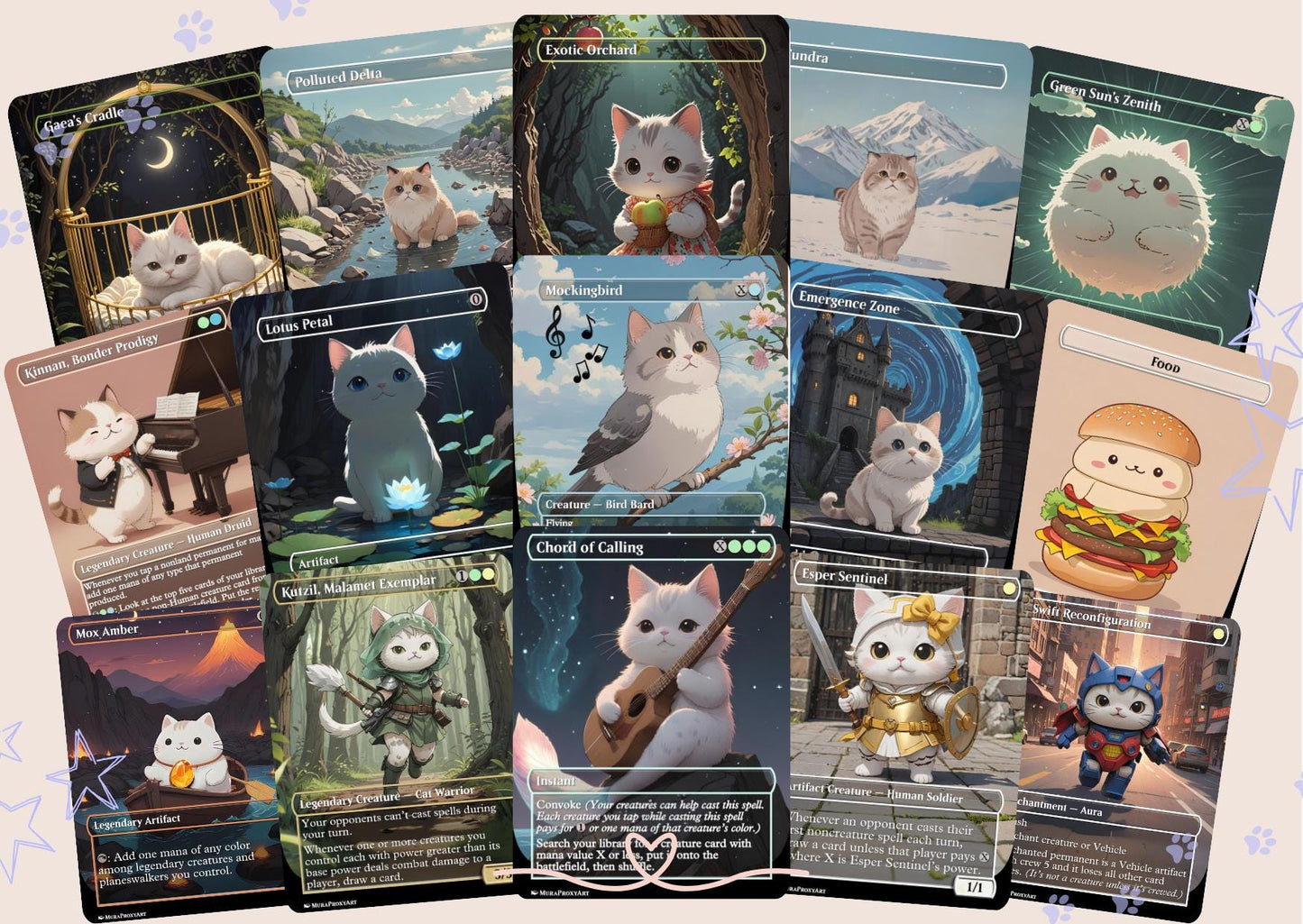 Tymna x Thrasios Proxy cEDH Commander Deck, 100 Cards + 8 Free Tokens | Cute Custom Full Art | MuraProxyArt