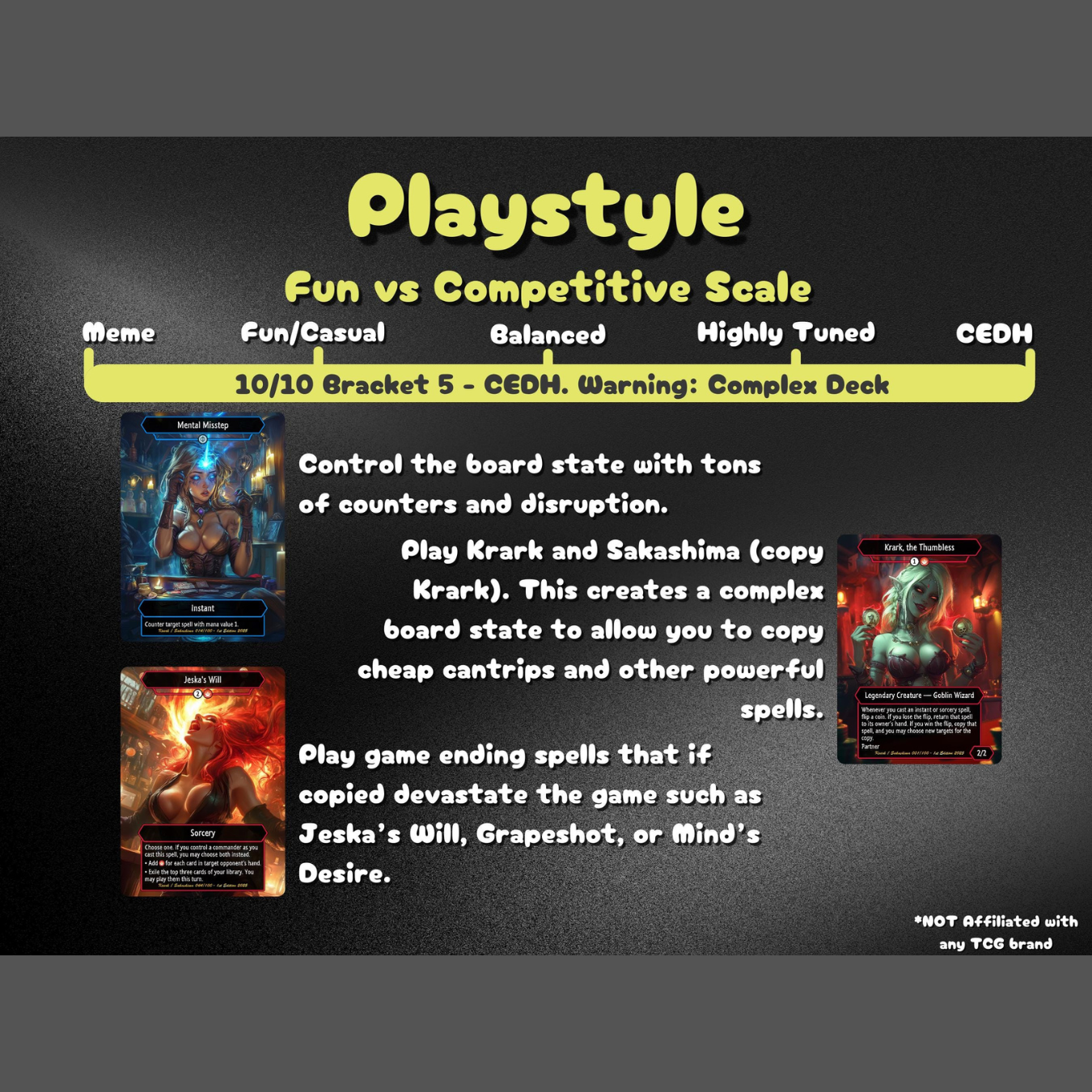 Krark Commander Coin Flip Deck – Custom Cards for Casual Play