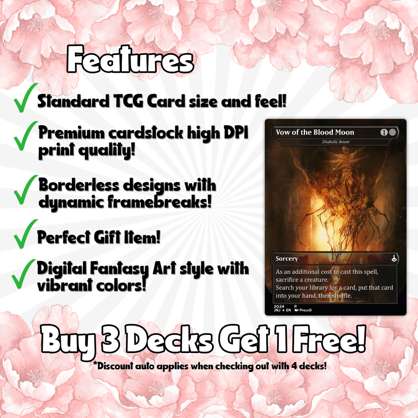 Bloodborne Themed Commander Deck Proxies, Aristocrat/Artifact Combo, 120+ Unique Cards, Quality Custom Card Proxy Replicas for Commander EDH