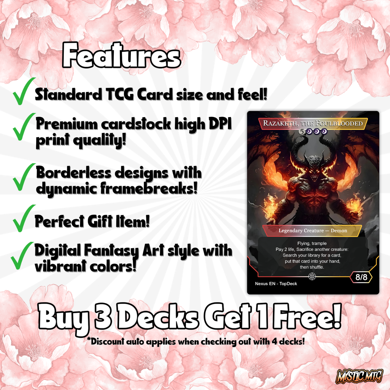 Kaalia of the Vast - Commander EDH Deck - With Tokens - MTG Full Proxy Deck, Altered Cards cEDH