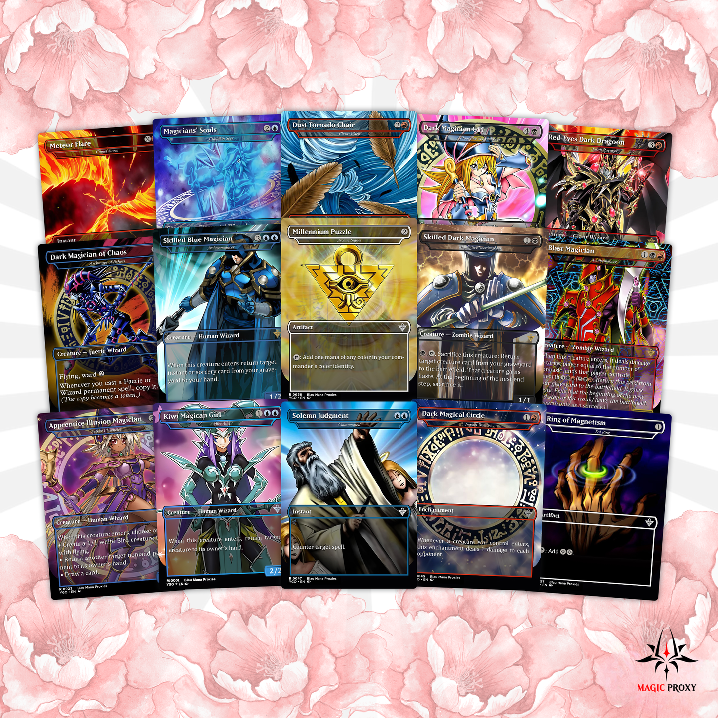 Yu-Gi-Oh MTG EDH Commander Proxy Deck - Dark Magic! - Wizards - 100 Cards, 8 Tokens - Magic - Gathering - Yugioh - Proxies - Orica