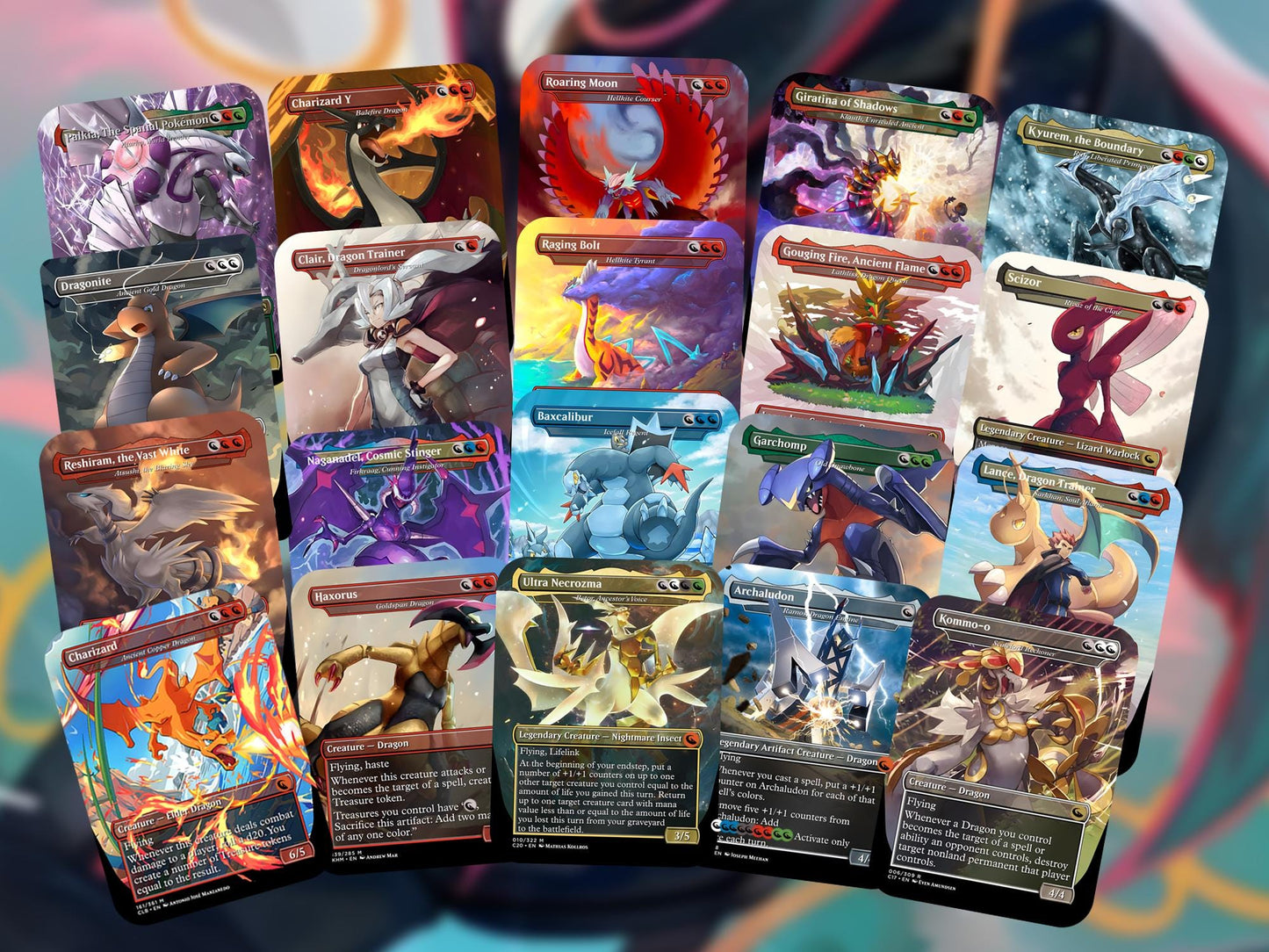 The Ur-Dragon EDH Proxy Deck - P.o.k.é.m.o.n Art, T.a.r.k.i.r Dragonstor.m, Dragon Tribal Commander