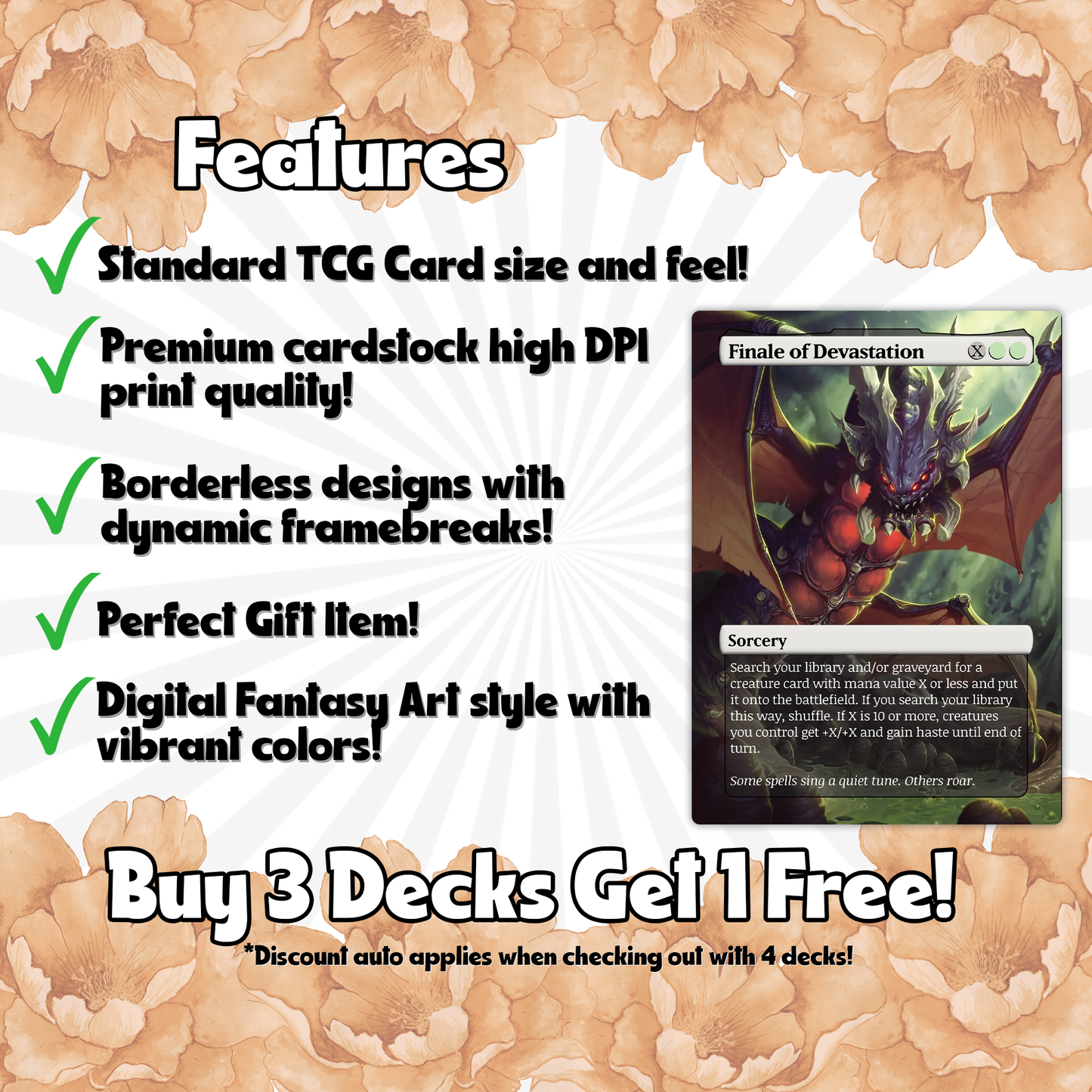 The First Sliver Custom Commander Deck - Proxy - Perfect Magic Gift - Tokens Included - Sliver Tribal Deck - Premium 110 card EDH Deck