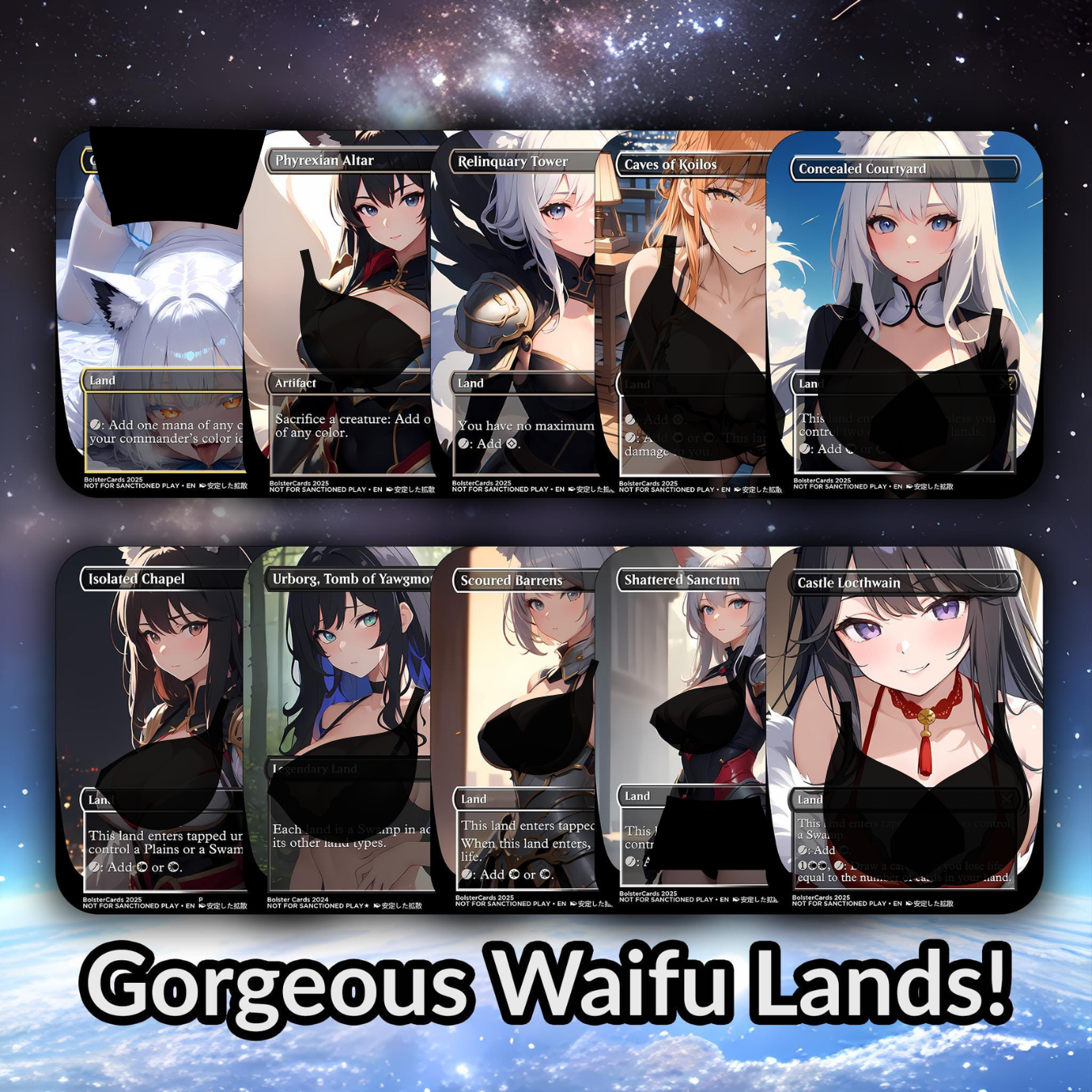Orzhov Token Anime Style Waifu Tribal Commander Deck Special Edition Custom Proxy Deck Art For EDH High Quality Cards 108 Cards