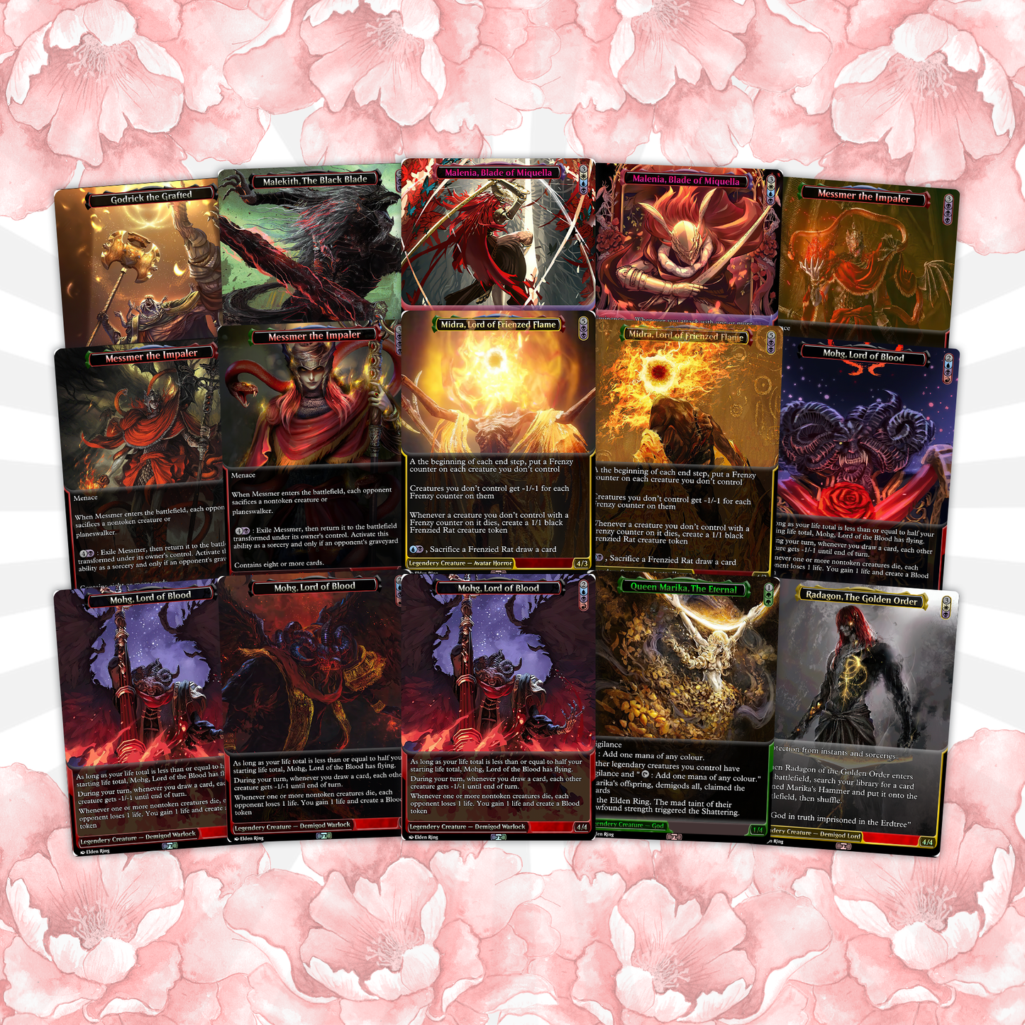 Elden Ring Commander Deck • Elden Ring  Mtg Proxy Deck • Mtg Commander Deck • Custom MTG card • Sidar Jabari of Zhalfir • Mtg Proxy Commander