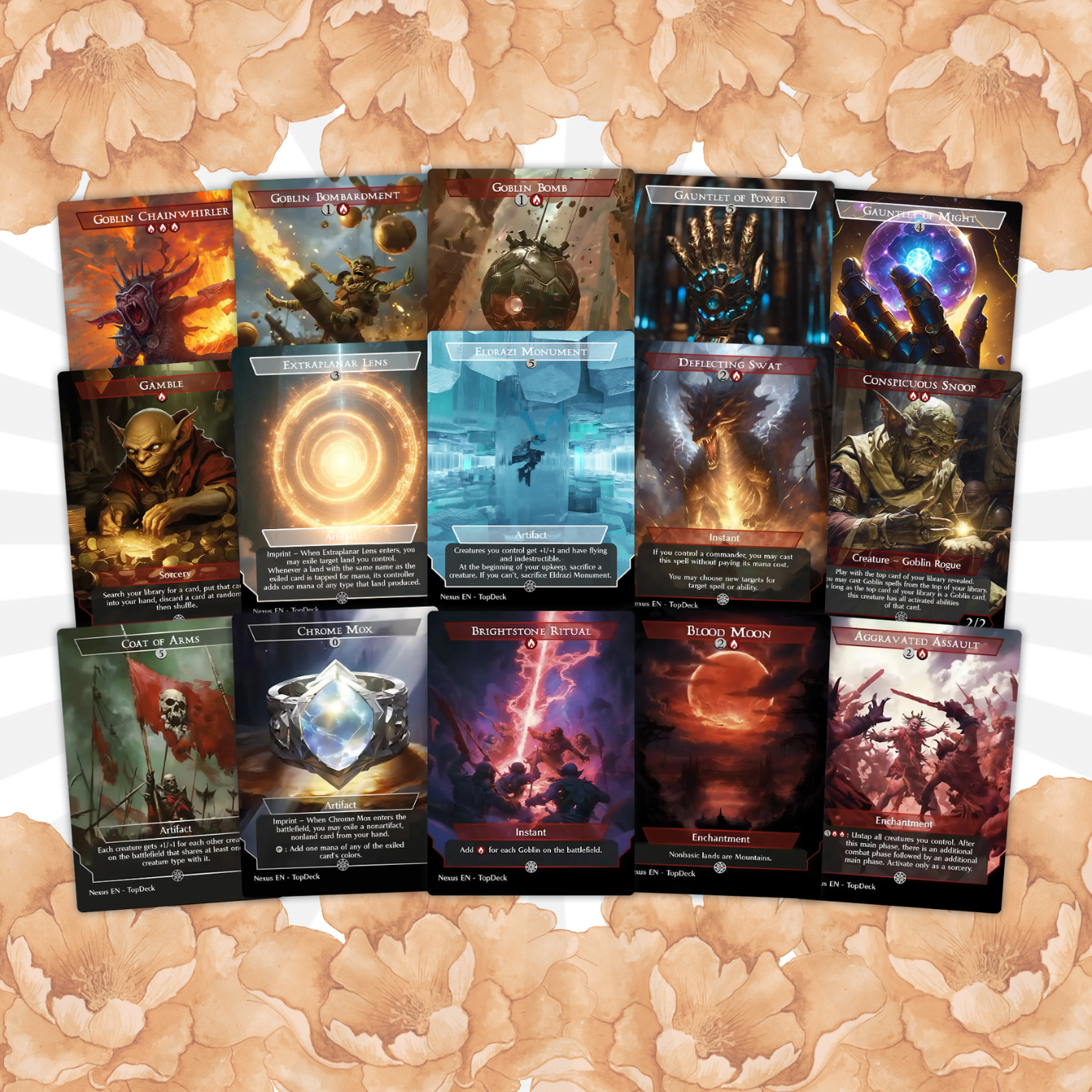 Krenko Goblin - Commander EDH Deck - With Tokens - MTG Full Proxy Deck, Altered Cards cEDH