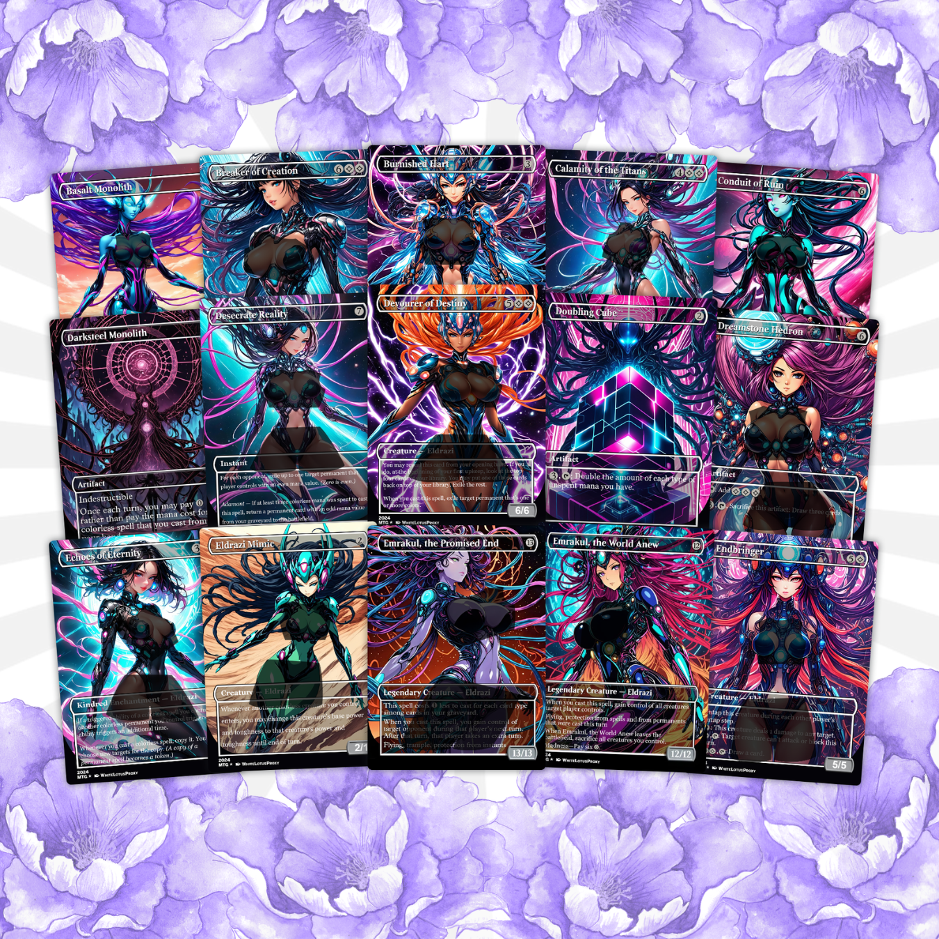 Zhulodok Eldrazi Anime Waifu Proxy Commander Deck Special Edition Custom EDH Deck English High Quality Cards