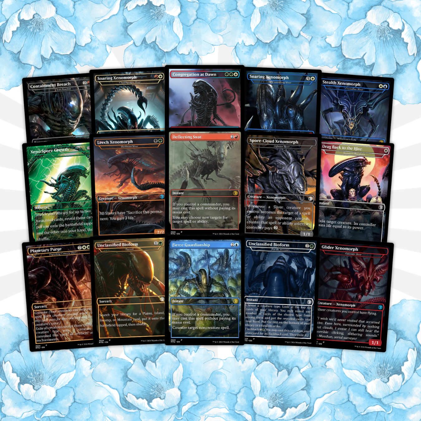 Alien Commander Deck • Alien Mtg Proxy Deck • Mtg Commander Deck • Custom MTG card • Magic The Gathering • Mtg Proxy Commander