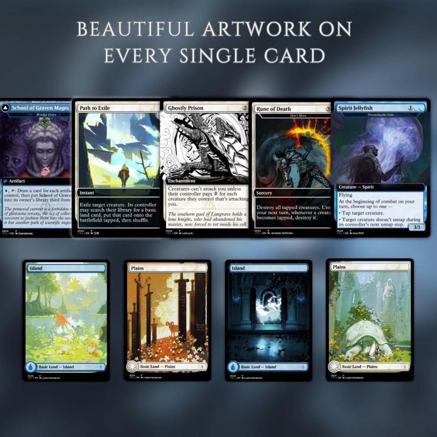 Elden Ring Commander | Dual-Commander Azorius Control Voltron | 100+ Custom Proxy Cards