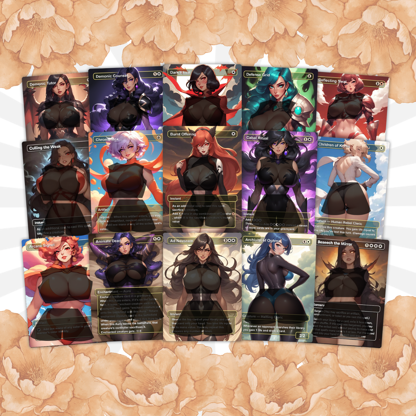 Kaalia of the Vast - Full MTG Proxy Commander EDH Deck - 108 cards - Tokens included - Waifu Anime Girls