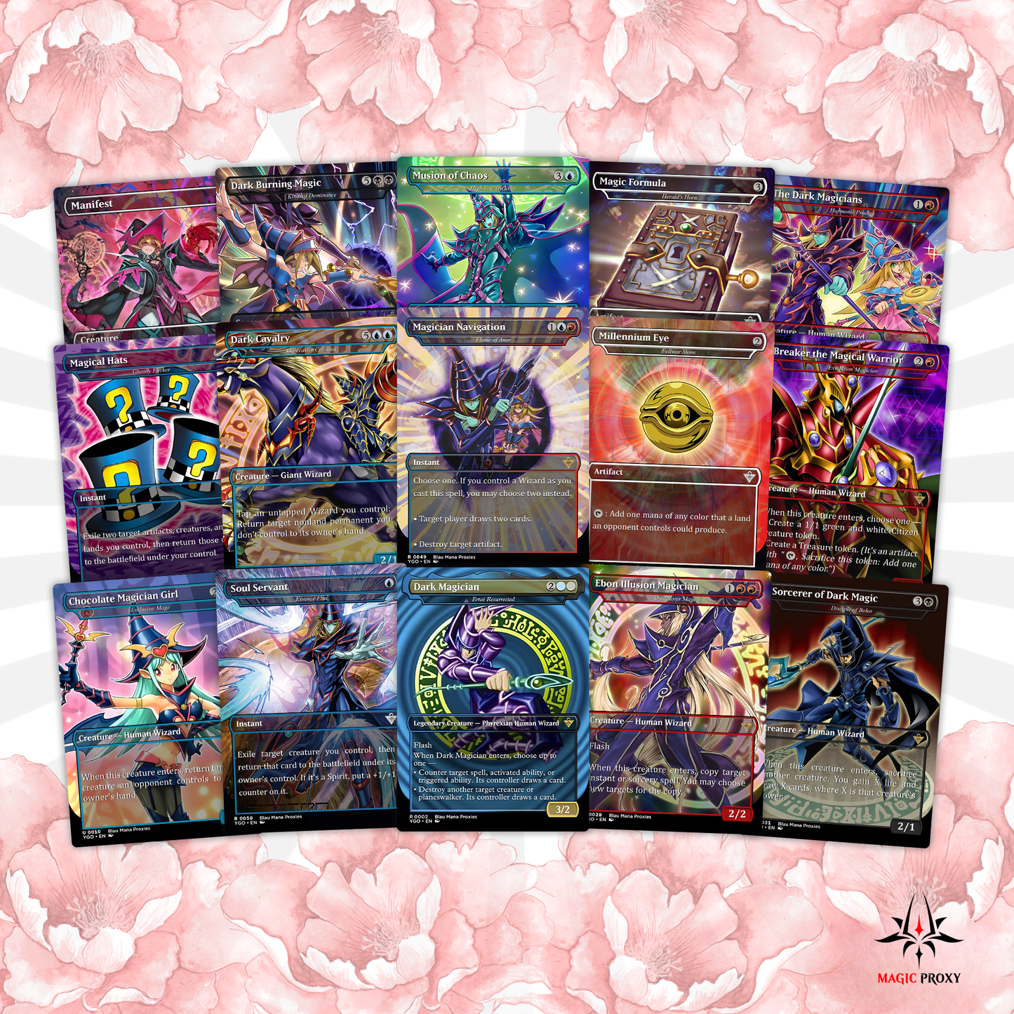 Yu-Gi-Oh MTG EDH Commander Proxy Deck - Dark Magic! - Wizards - 100 Cards, 8 Tokens - Magic - Gathering - Yugioh - Proxies - Orica