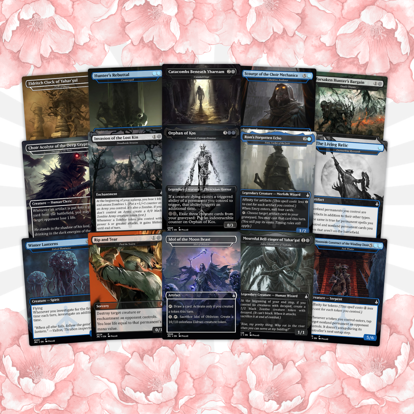Bloodborne Themed Commander Deck Proxies, Aristocrat/Artifact Combo, 120+ Unique Cards, Quality Custom Card Proxy Replicas for Commander EDH
