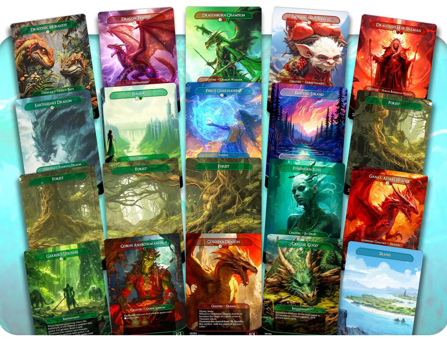 Miirym Dragon Tribal - 100 Proxy Cards - Commander EDH Deck - High Quality Altered Cards - Full ManaFlame Deck