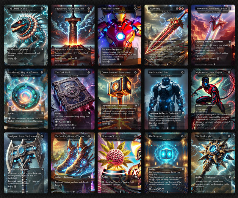 C.a.p.t.a.i.n A.m.e.r.i.c.a EDH Deck, 113 Cards, 13 Sideboard, Includes all major characters, C.a.p.t.a.i.n A.m.e.r.i.c.a Equipment Deck, Custom P.r.o.x.i.es
