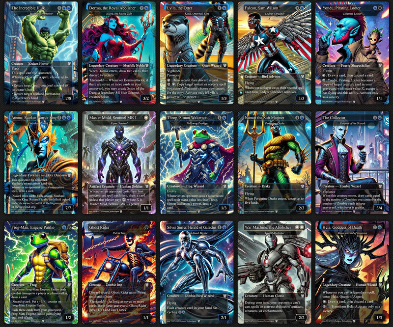 H.a.s.h.a.t.o.n. the S.c.a.r.a.b.'s. Fist EDH Deck, 115 Cards, 15 Sideboard, Includes all major characters, T.h.a.n.o.s. and H.i.g.h. .Evolutionary Themed
