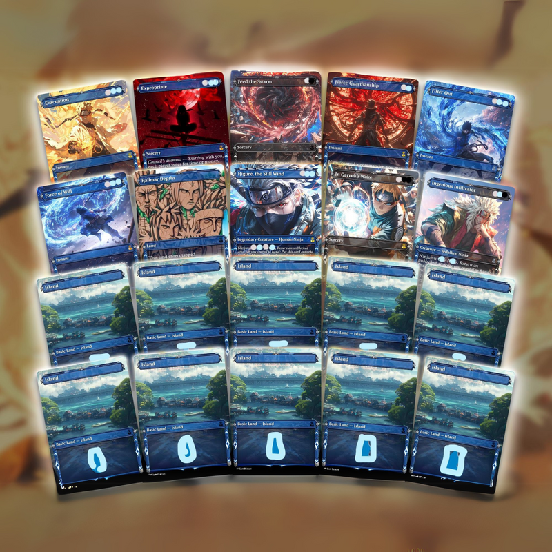 N.a.r.u.t.o N.i.n.j.a Commander Deck – Y.u.r.i.k.o R.e.i.m.a.g.i.n.e.d | F.a.s.t & S.n.e.a.k.y N.i.n.j.u.t.s.u EDH P.r.o.x.y