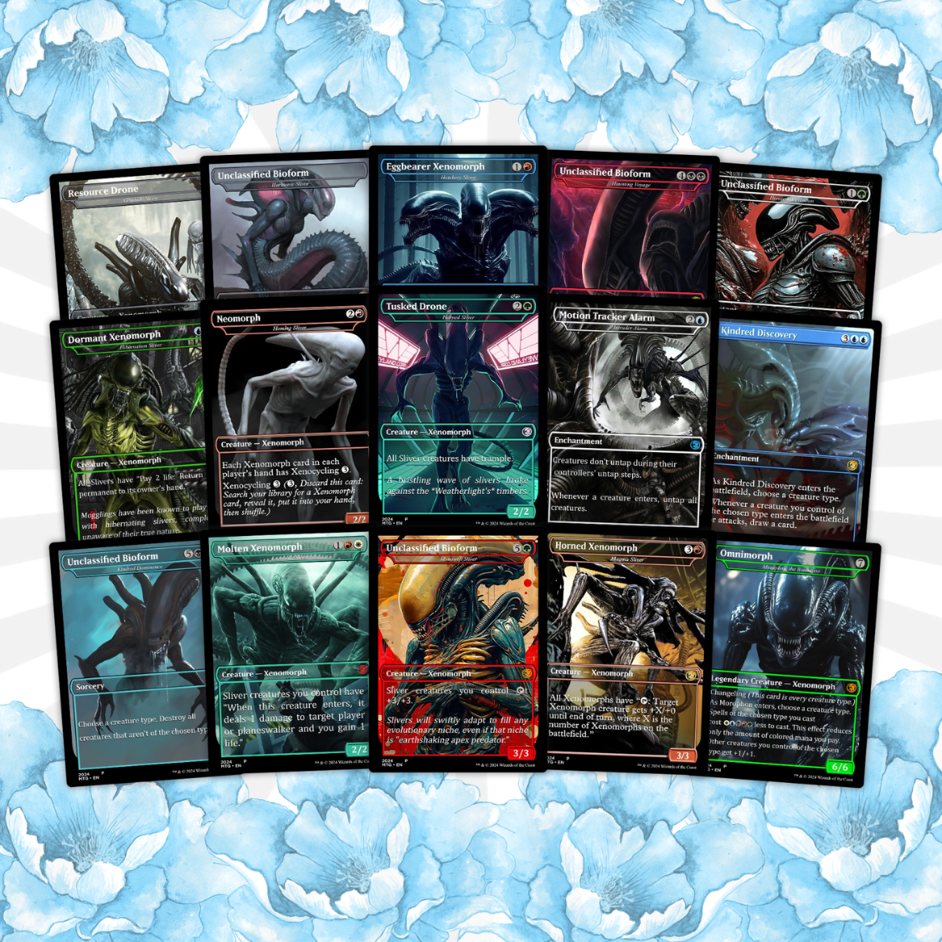Alien Commander Deck • Alien Mtg Proxy Deck • Mtg Commander Deck • Custom MTG card • Magic The Gathering • Mtg Proxy Commander