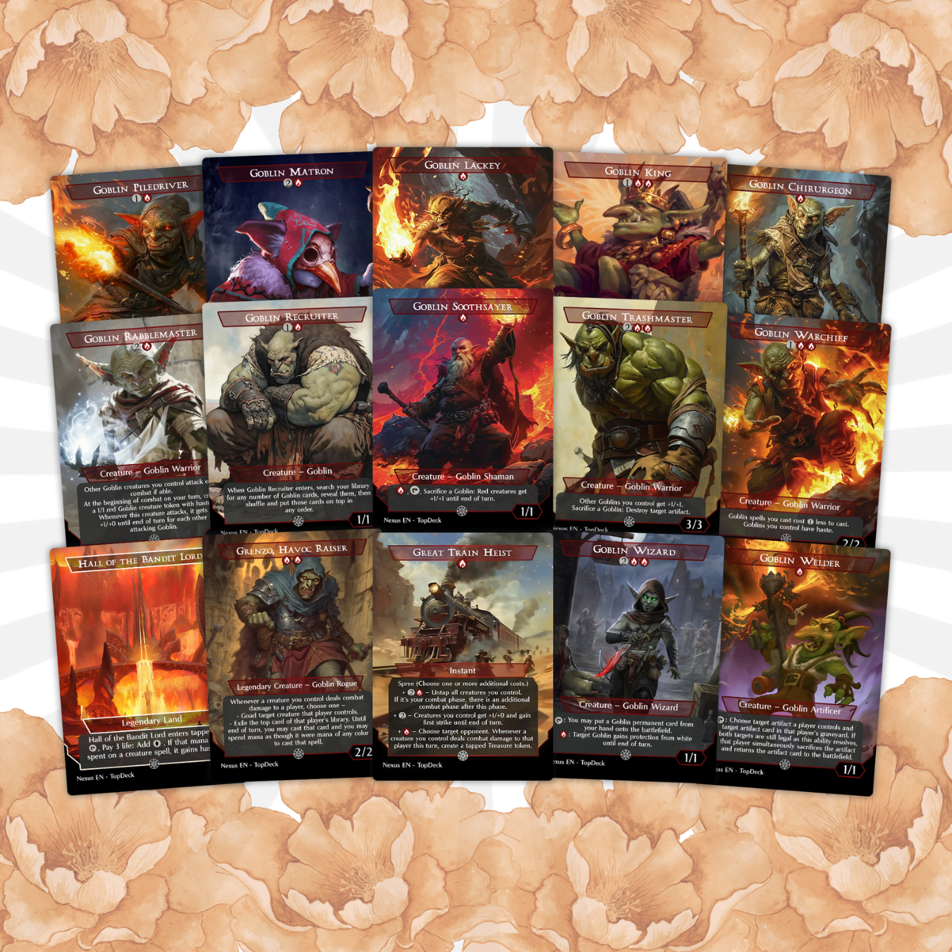 Krenko Goblin - Commander EDH Deck - With Tokens - MTG Full Proxy Deck, Altered Cards cEDH
