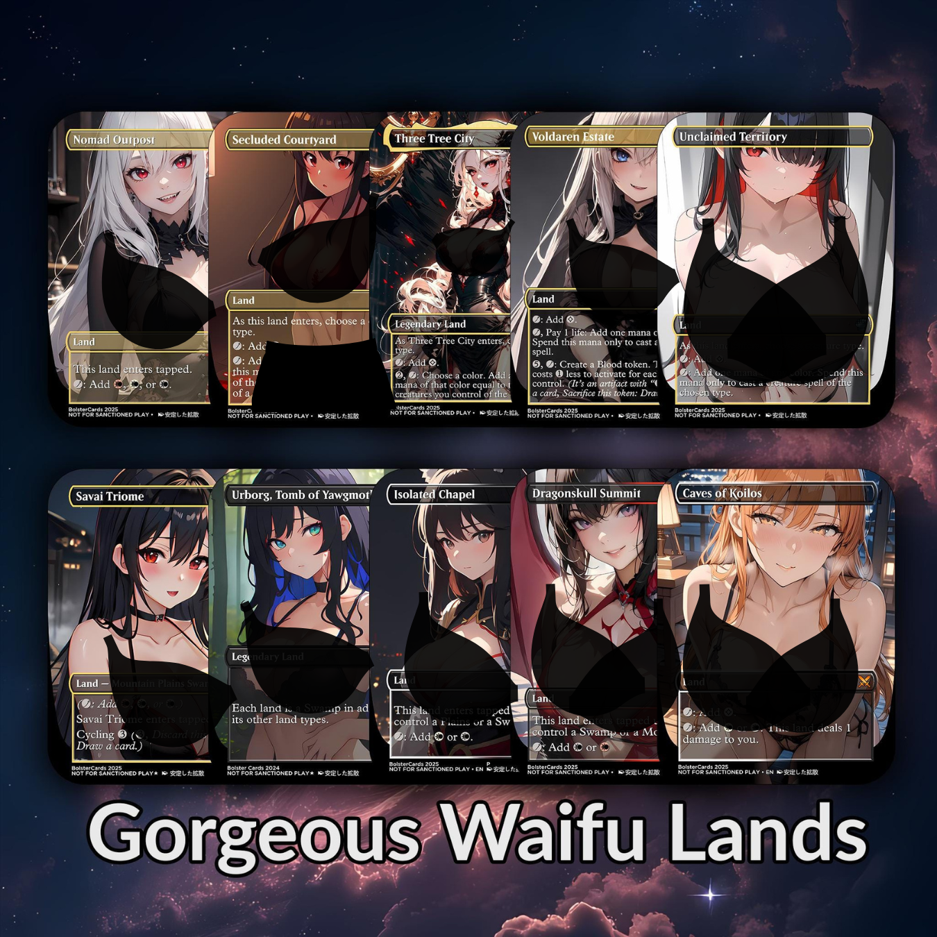 Edgar Markov Anime Style Waifu Tribal Commander Deck Special Edition Custom Proxy Deck Art For EDH High Quality Cards 108 Cards