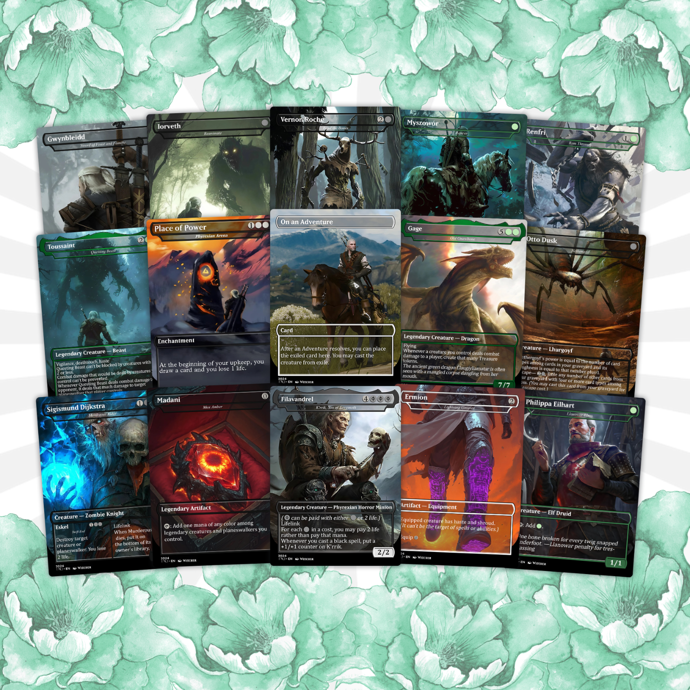 Witcher Themed Commander Deck, Golgari Control/Death Triggers, 110+ cards EDH Deck Premium Quality Proxy