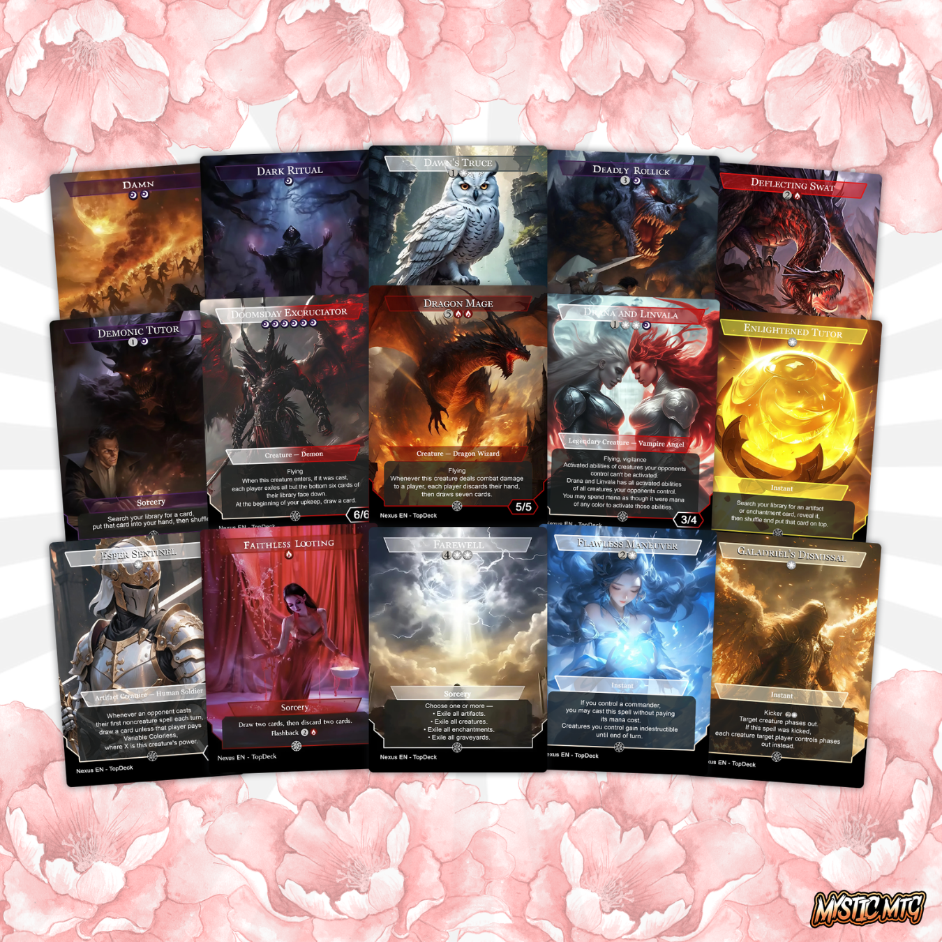 Kaalia of the Vast - Commander EDH Deck - With Tokens - MTG Full Proxy Deck, Altered Cards cEDH