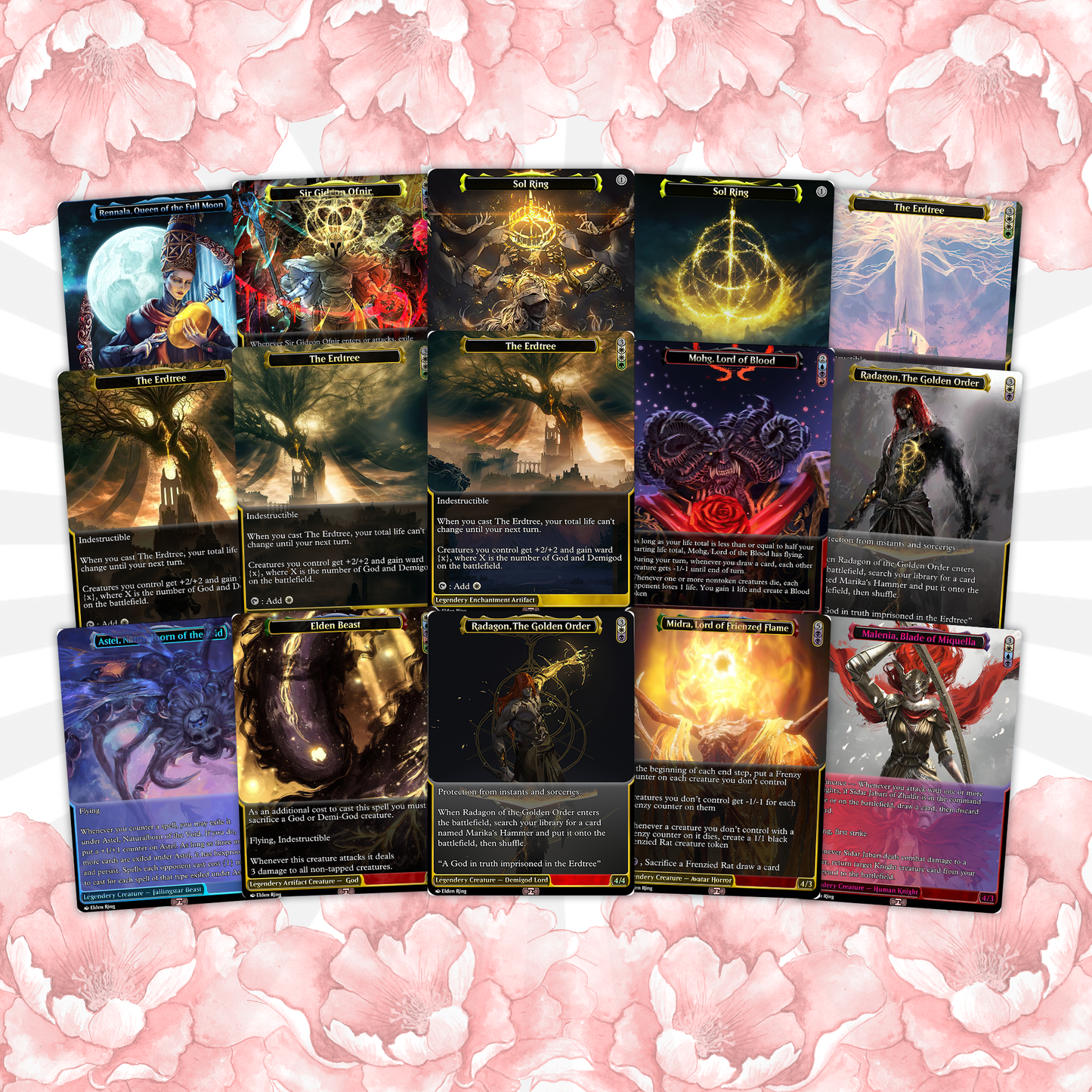 Elden Ring Commander Deck • Elden Ring  Mtg Proxy Deck • Mtg Commander Deck • Custom MTG card • Sidar Jabari of Zhalfir • Mtg Proxy Commander