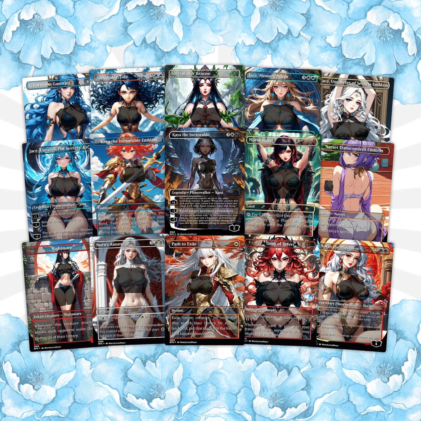 Atraxa SUPERFRIENDS Anime Waifu Proxy Commander Deck Custom Proxy EDH English High Quality Cards
