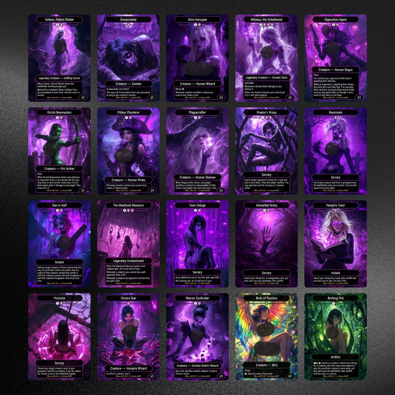 Meren Commander Graveyard Deck – Custom Cards for Casual Play